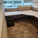 Teknion Tan Cubicle Systems Furniture Reception L-Suite Desk